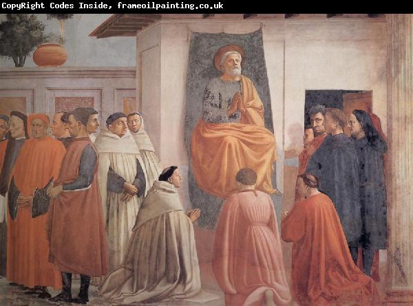 Fra Filippo Lippi Masaccio,St Peter Enthroned with Kneeling Carmelites and Others